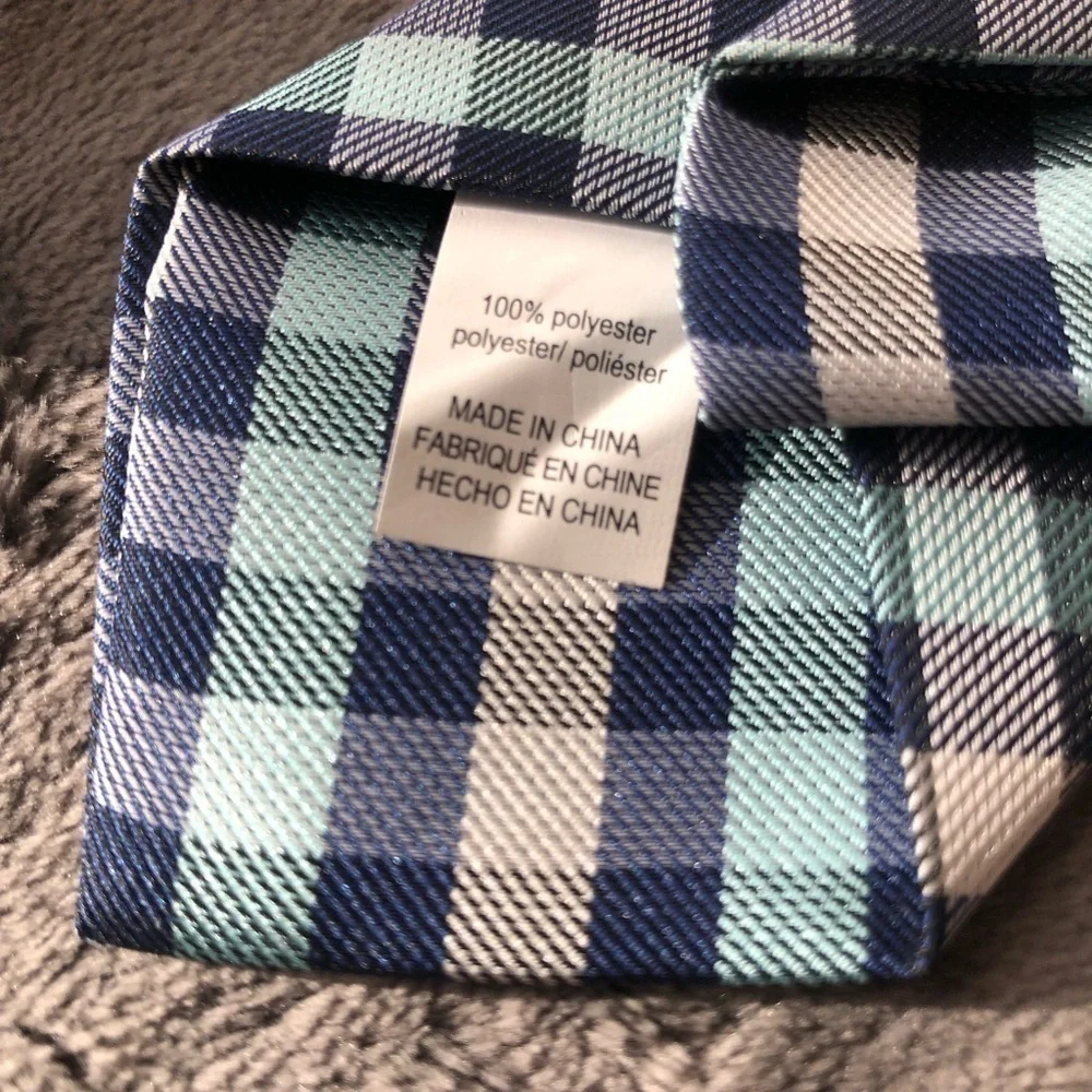 𝅺CHILDREN‎ Plaid snap on Tie